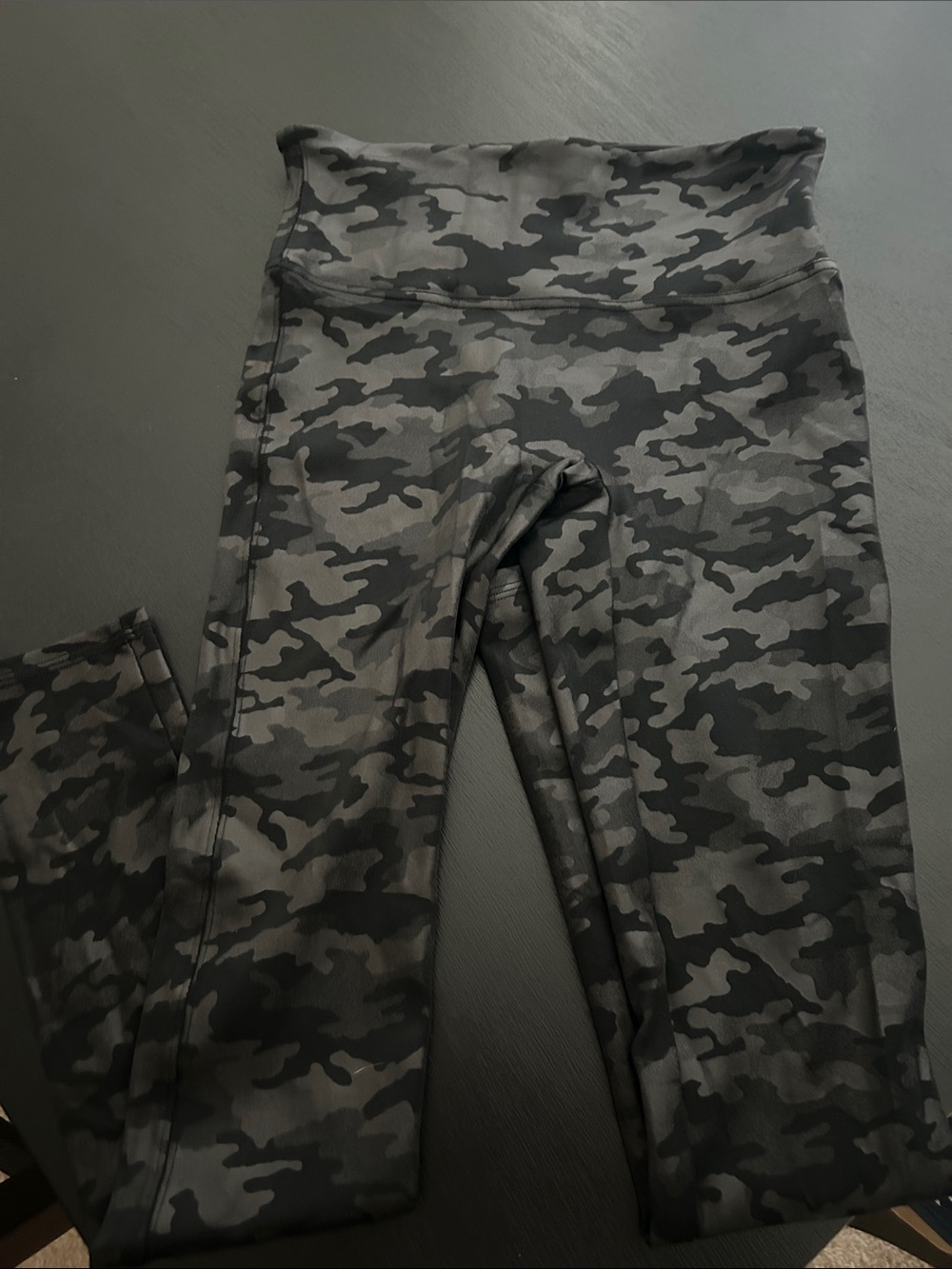 SPANX Faux Leather Camo Leggings